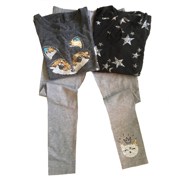 Girl's Tee & Pant Set Bundle Size 12 - Picture 1 of 7